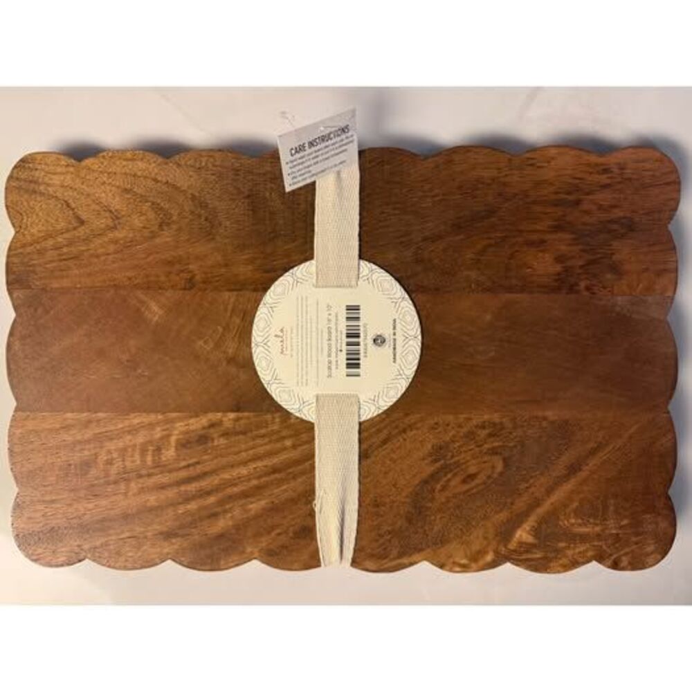 NWT Solid Wood Acacia Charcuterie Board 16x10